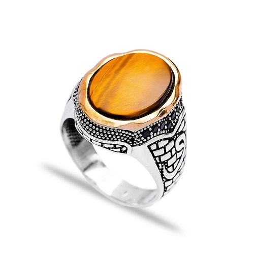 Cat Eye Authentic Men Ring Wholesale Handmade 925 Sterling Silver